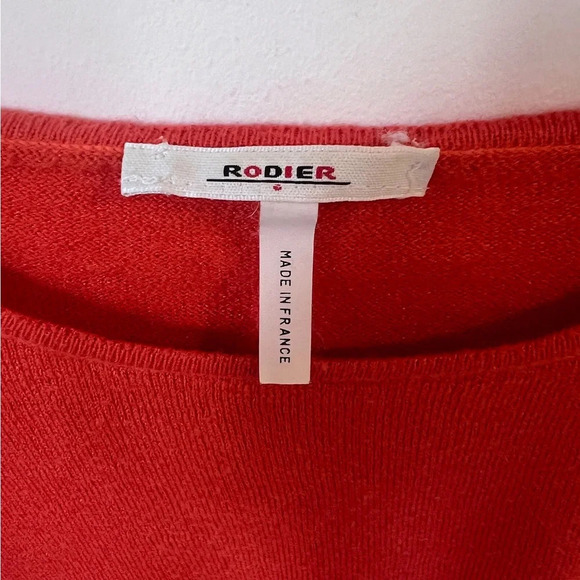 Rodier Laine Wool Shirt Sleeve sweater - Picture 5 of 5